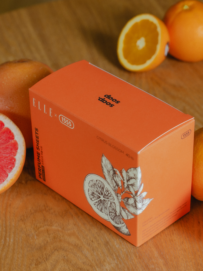 [엘르X일오오오] 소프소프 의류관리기전용 퍼퓸시트 시트러스 블라썸향 (40매)