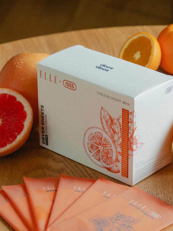 [엘르X일오오오] 소프소프 건조기용 섬유유연제 드라이시트 시트러스 블라썸향(40매)