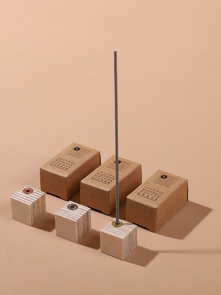 아로마코 센트홈 인센스 우든홀더 3종