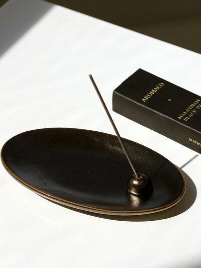 아로마코 센트홈 메탈 세라믹 인센스 홀더 트레이 세트