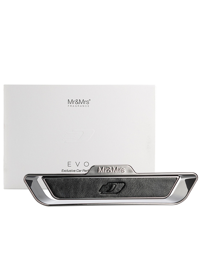 미스터앤미세스 차량용방향제 에보 블랙레더 크롬블랙실버