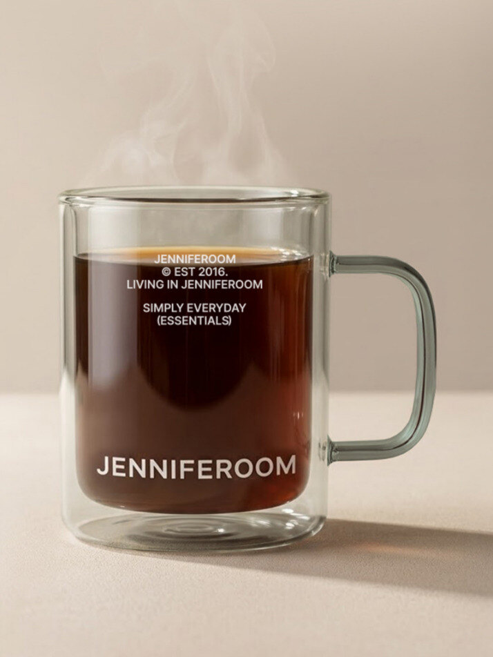 제니퍼룸 더블월글라스 컵세트 350ml (2P) 이중 내열 유리컵