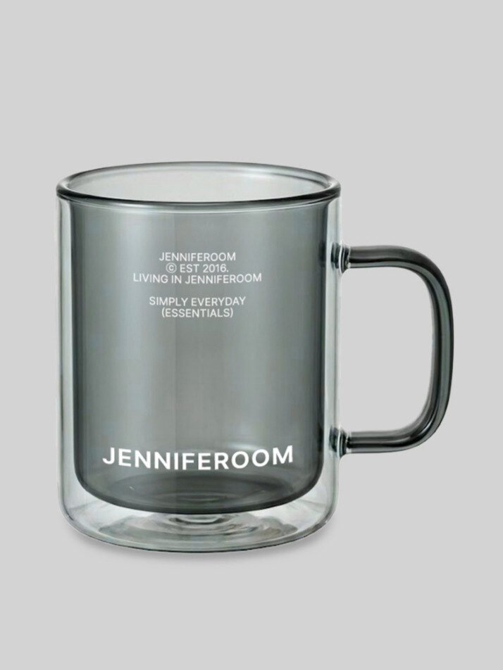 제니퍼룸 더블월글라스 컵세트 350ml (2P) 이중 내열 유리컵