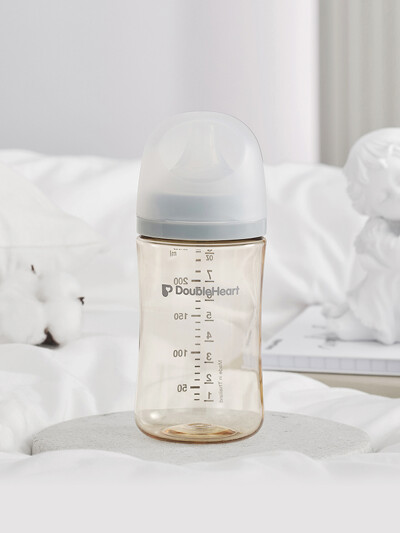 더블하트 모유실감 3세대 PPSU 새벽그레이 240ml (M)