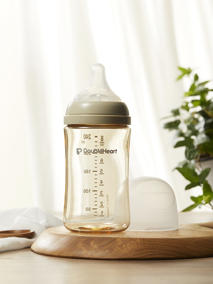 더블하트 모유실감 3세대 PPSU 오후의베이지 240ml (M)