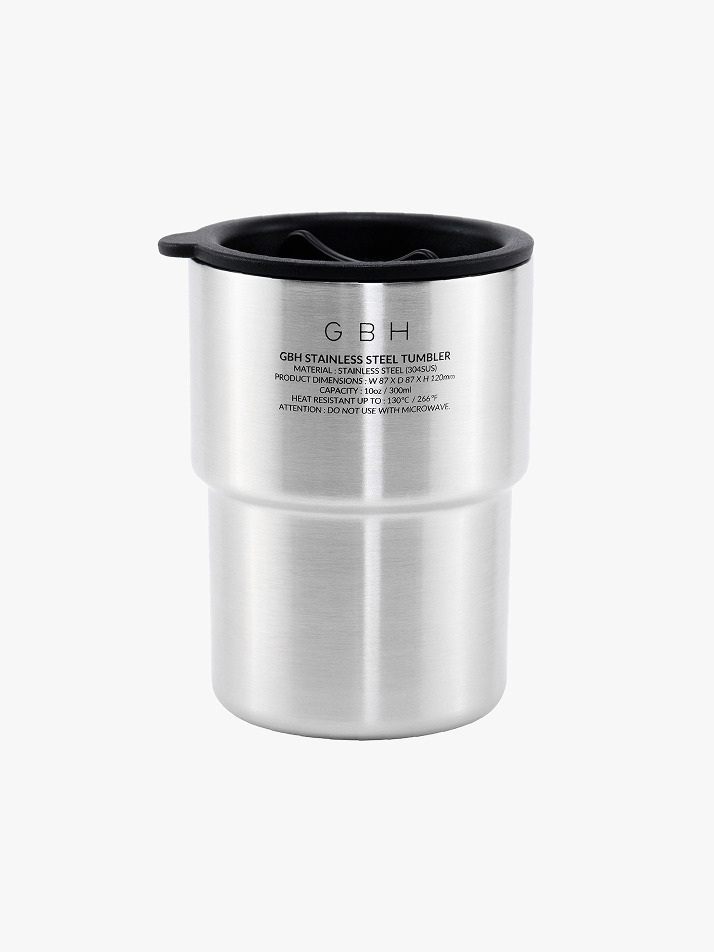 GBH HOME STAINLESS STEEL TUMBLER  MATT SILVER