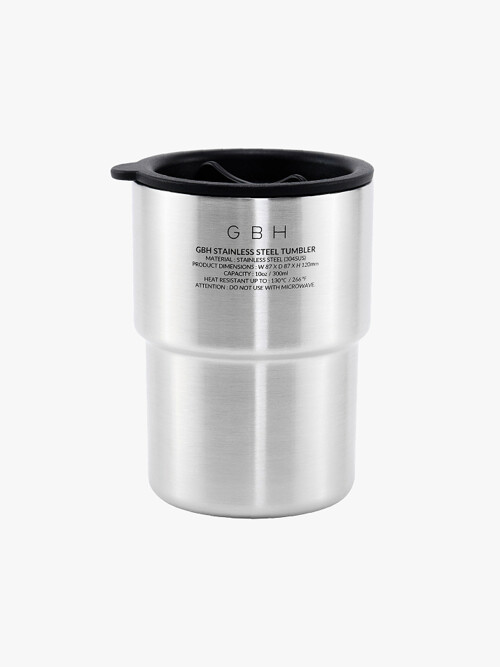 GBH HOME STAINLESS STEEL TUMBLER  MATT SILVER