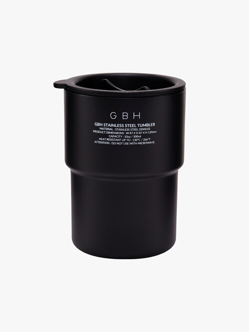 GBH HOME STAINLESS STEEL TUMBLER BLACK