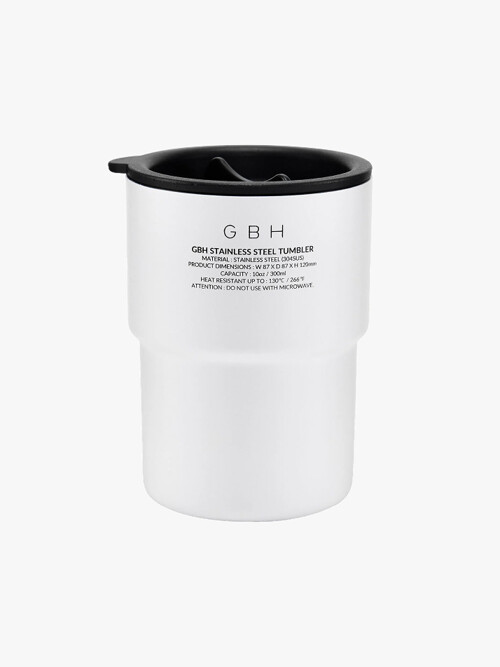 GBH HOME STAINLESS STEEL TUMBLER WHITE