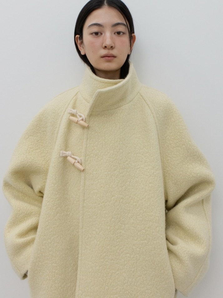 GBH APPAREL HIGH-NECK TOGGLE COAT / BUTTER