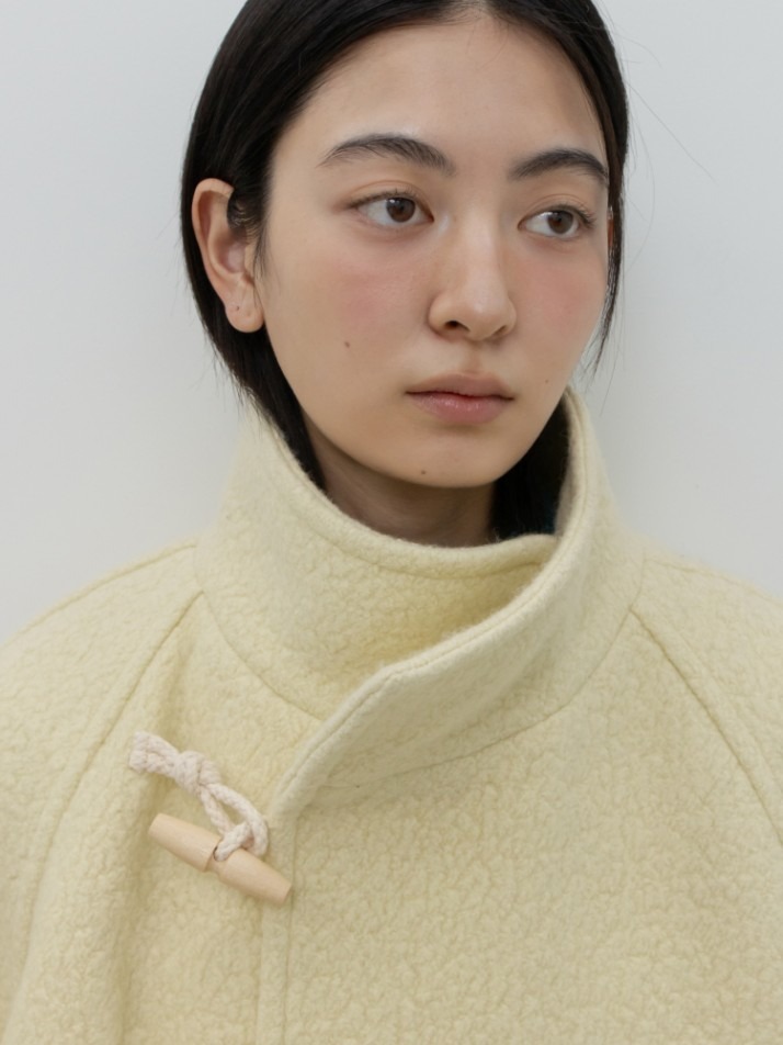 GBH APPAREL HIGH-NECK TOGGLE COAT / BUTTER