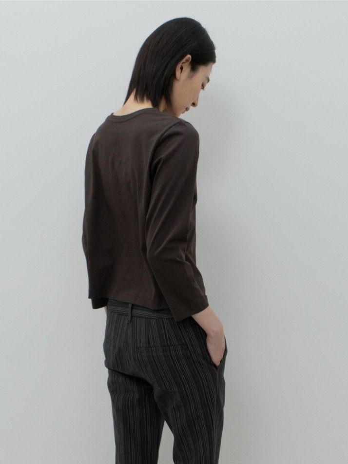 GBH APPAREL 8 SINGLE STITCH TOP / BROWN
