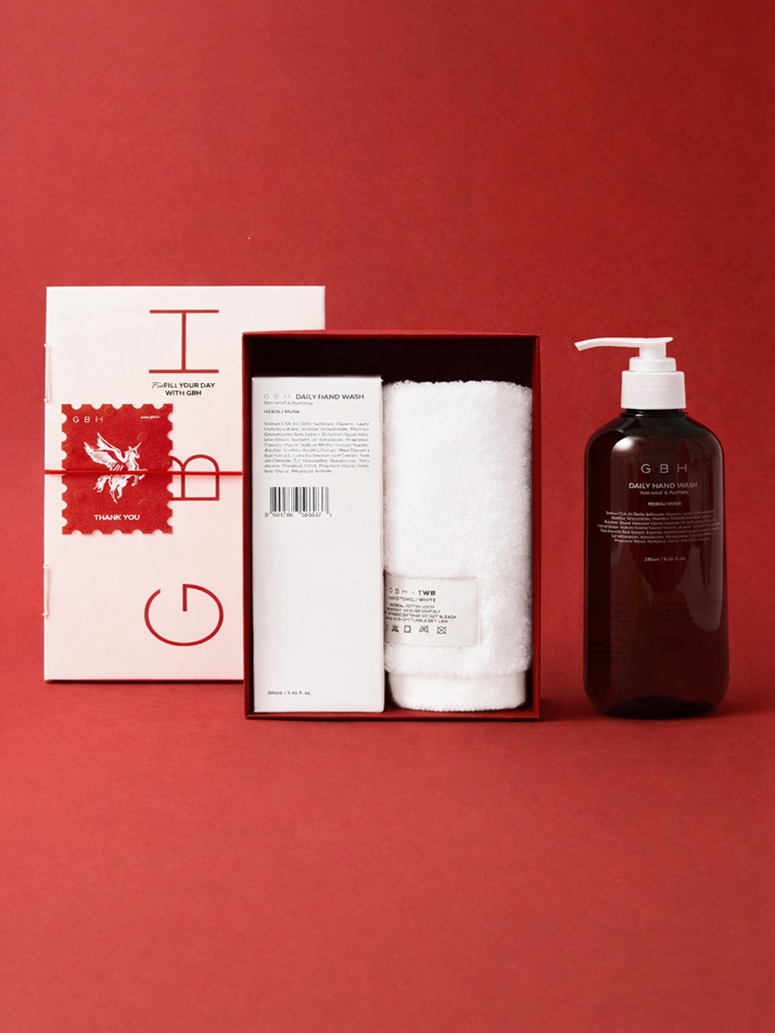 [선물포장] 핸드 워시 & 핸드 타월 기프트 세트