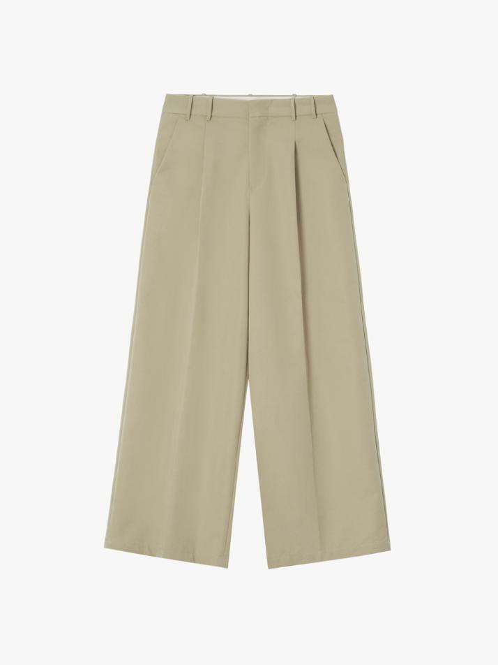 GBH APPAREL WIDE FIT COTTON PANTS / BEIGE