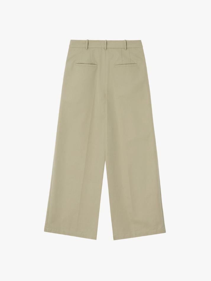 GBH APPAREL WIDE FIT COTTON PANTS / BEIGE