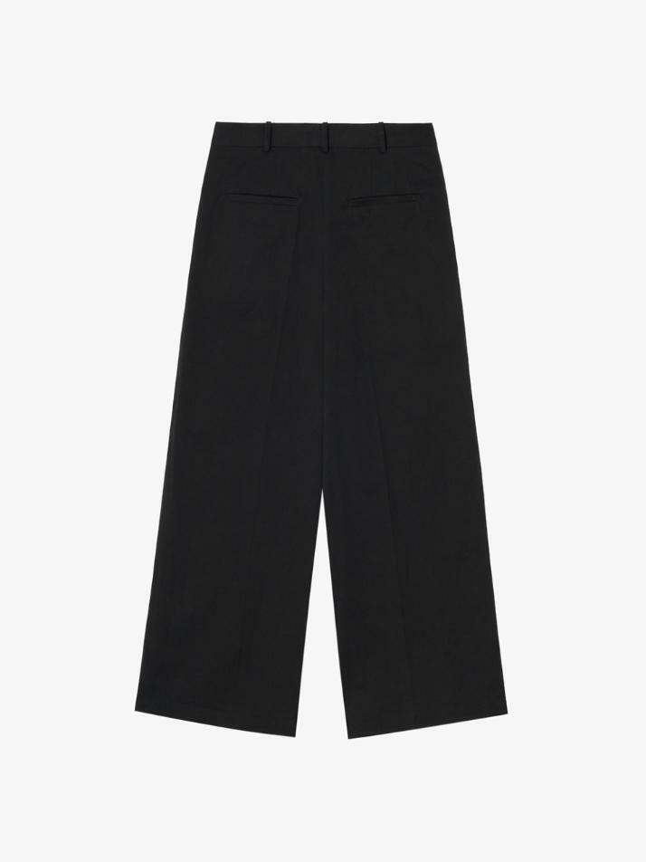 GBH APPAREL WIDE FIT COTTON PANTS / BLACK