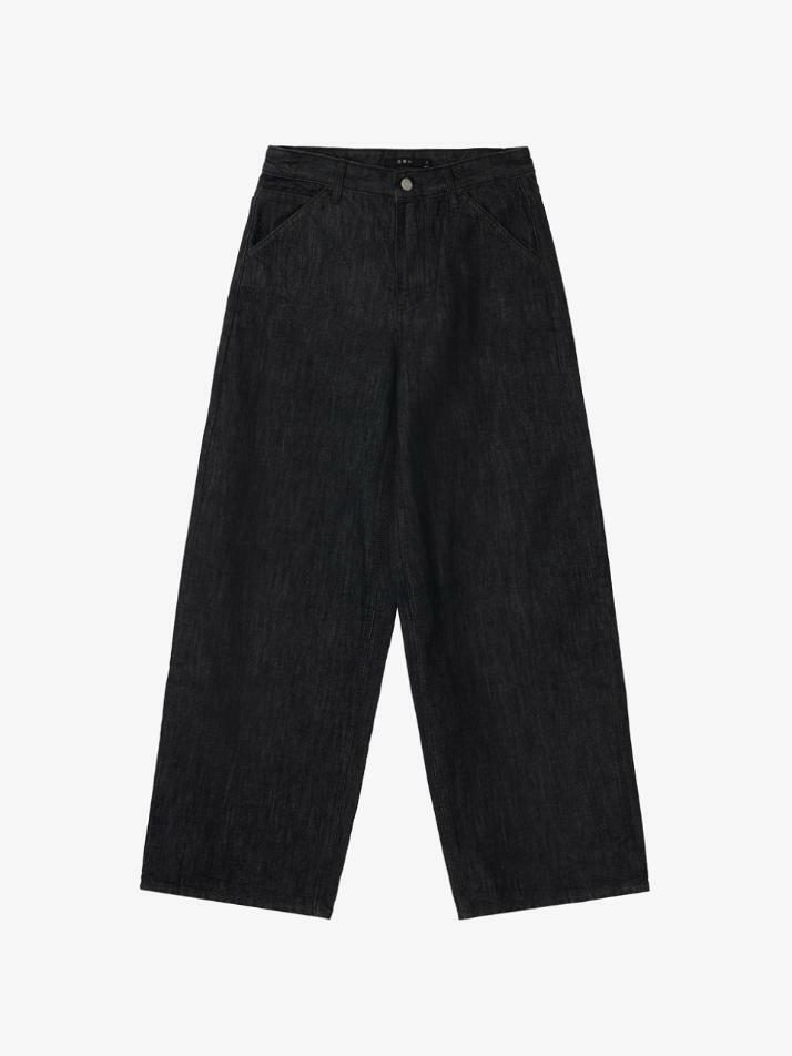 GBH APPAREL WIDE CINCH-BACK JEAN / BLACK