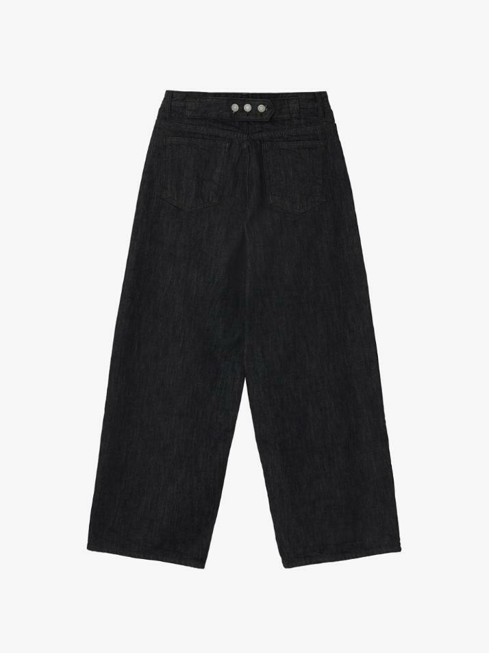 GBH APPAREL WIDE CINCH-BACK JEAN / BLACK