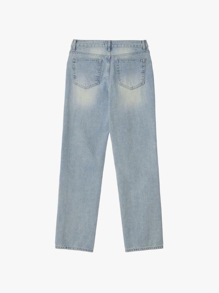 GBH APPAREL MID RISE REGULAR FIT JEANS / MID BLUE