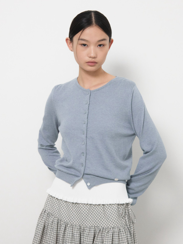 GBH APPAREL CASHMERE ANG CARDIGAN / SOFT BLUE