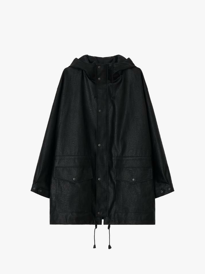 GBH APPAREL HUNTING FAUX LEATHER JACKET / BLACK