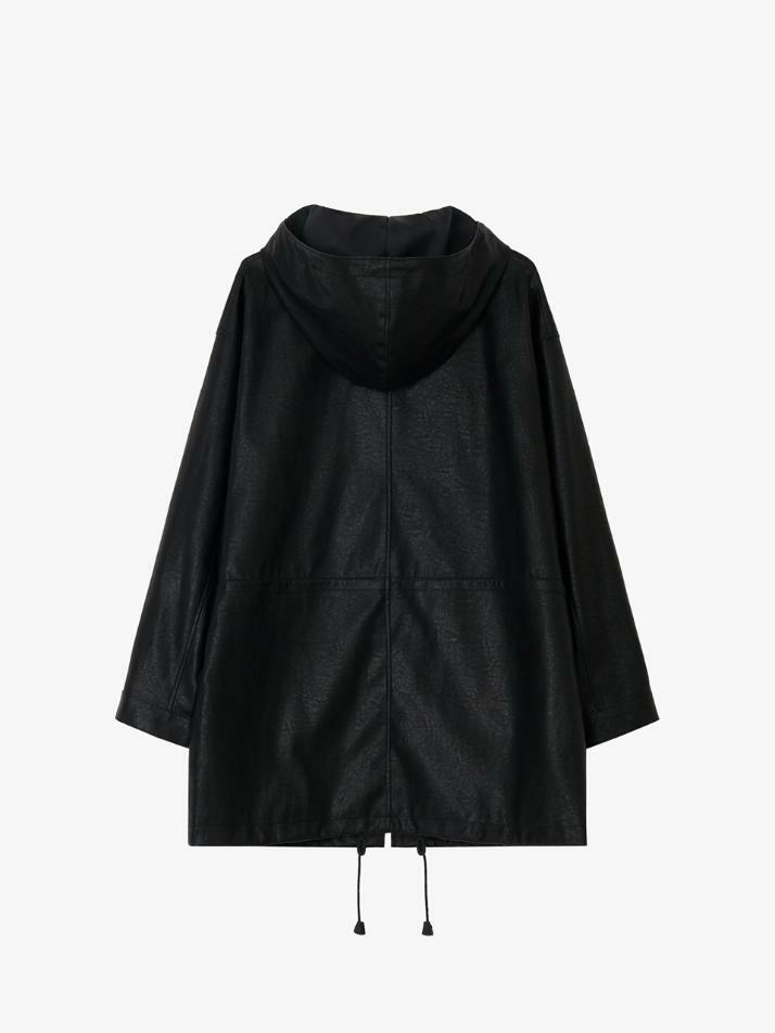 GBH APPAREL HUNTING FAUX LEATHER JACKET / BLACK