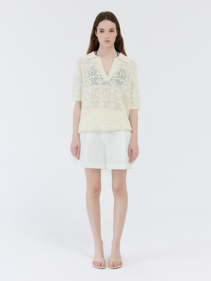 BERMUDA SHORTS / WHITE