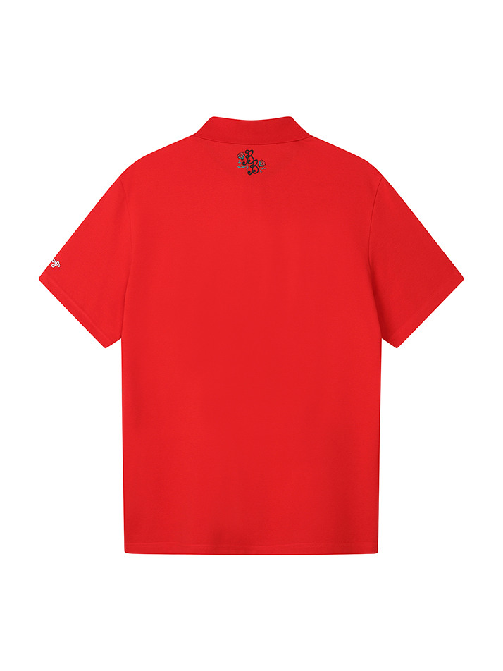 BB LEGACY FIT MEN POLO T-SHIRT_RED