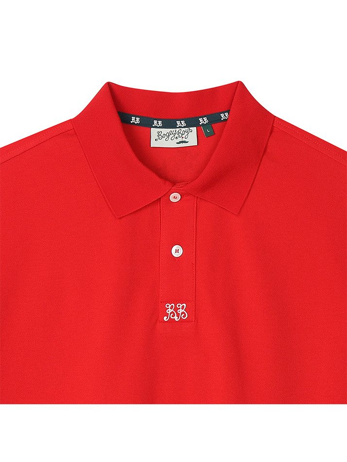 BB LEGACY FIT MEN POLO T-SHIRT_RED