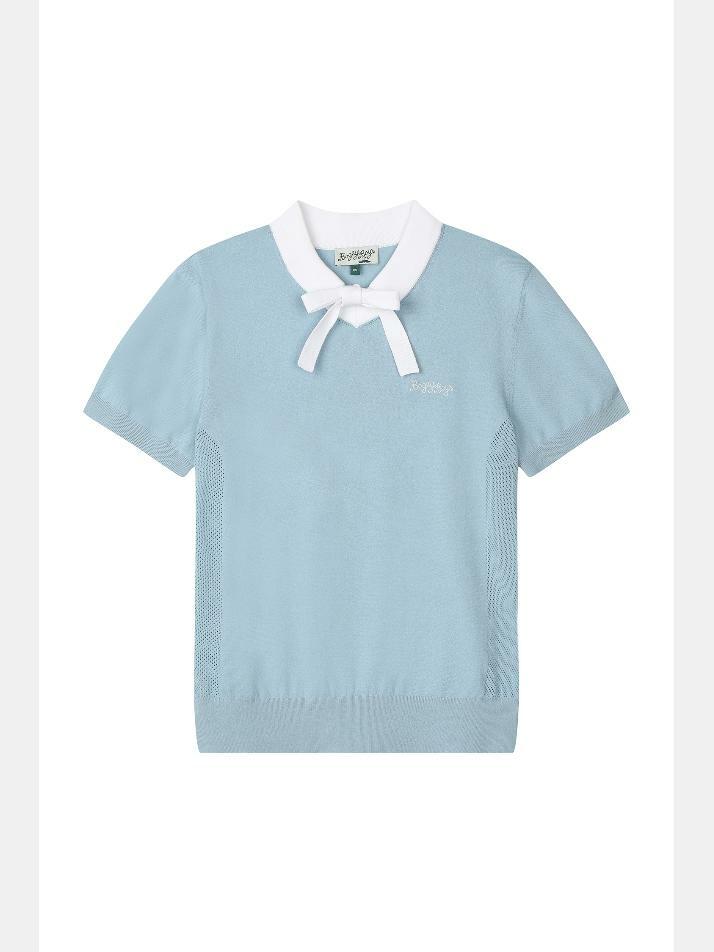 BB CELEBRATE TWOWAY WOMEN V-NECK KNIT_BLUE
