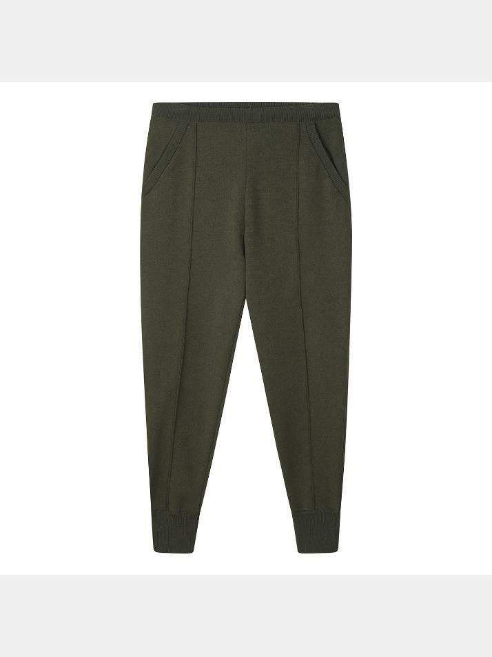 BB BANDING WOMEN JOGER KNIT PANTS_KHAKI