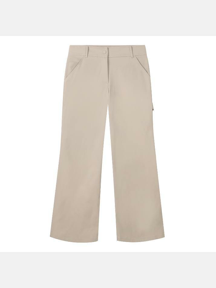 BB LEGACY FIT WOMEN SEMIWIDE PANTS_BEIGE