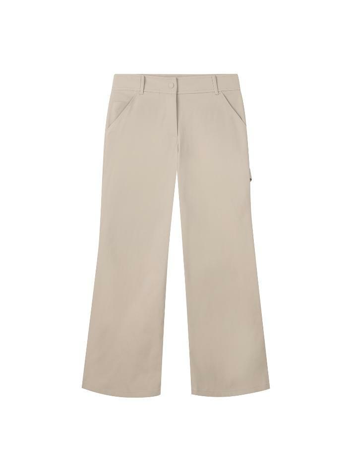 BB LEGACY FIT WOMEN SEMIWIDE PANTS_BEIGE