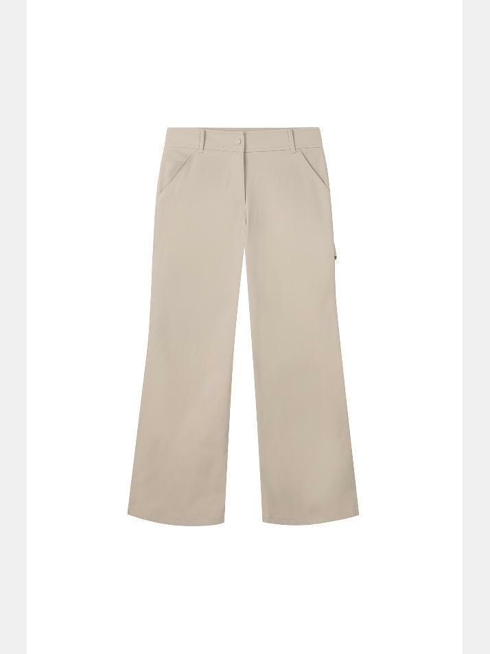 BB LEGACY FIT WOMEN SEMIWIDE PANTS_BEIGE