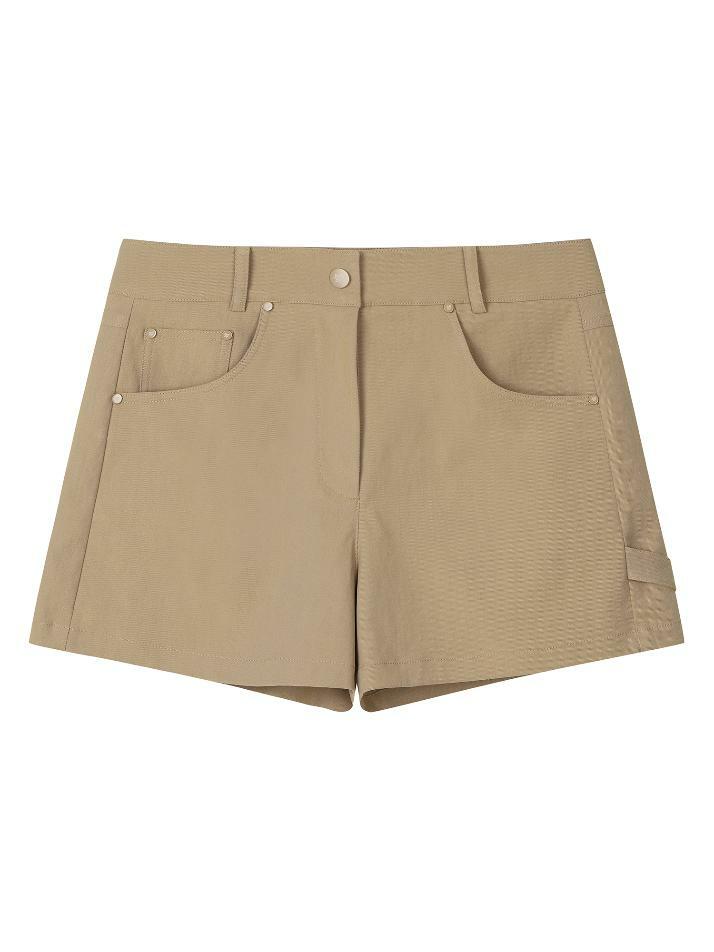 BB LEGACY FIT WOMEN SHORTS_BEIGE