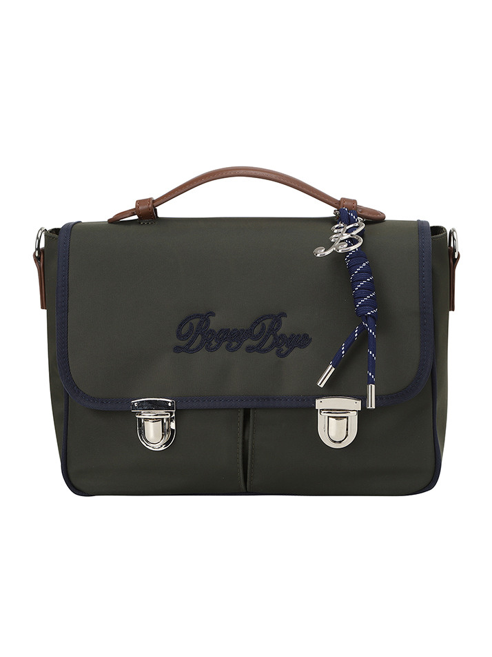 BB HERITAGE CLASP SCHOOL BAG_GREEN
