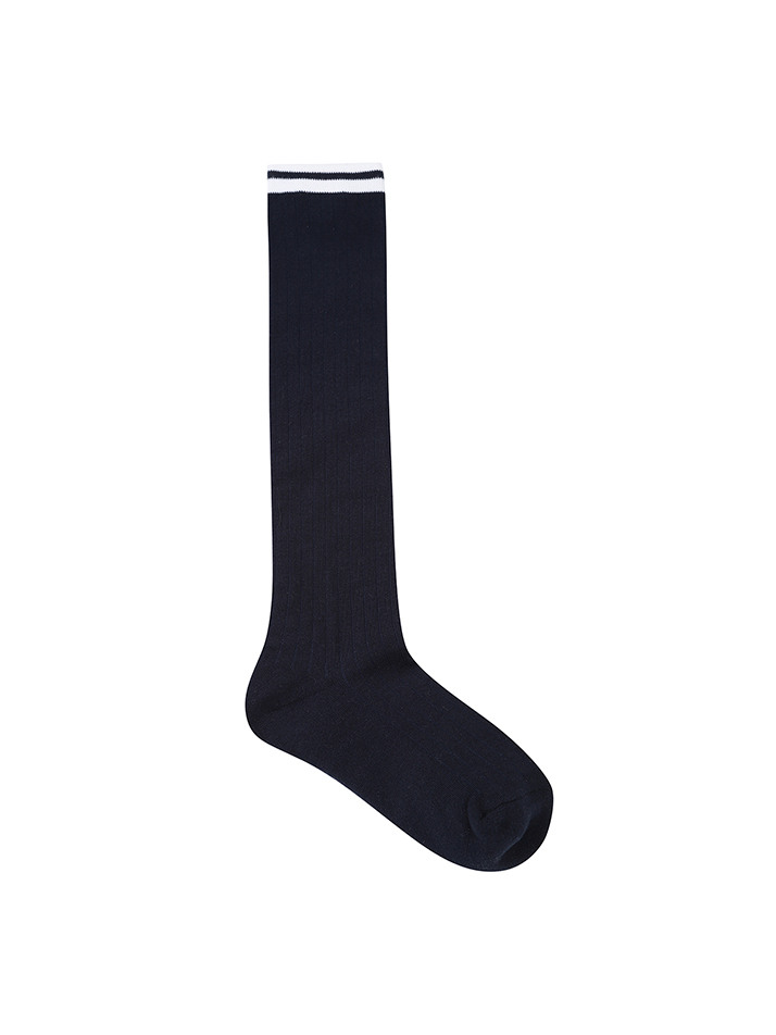BB STRIPE WOMEN KNEE SOCKS_NAVY