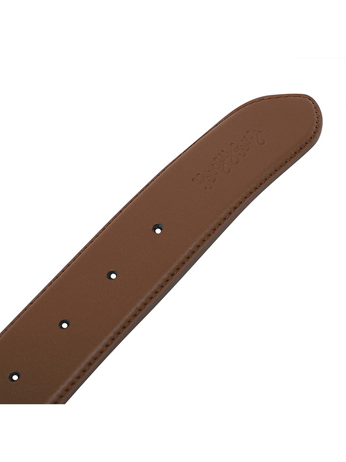 BB HERITAGE WOMEN LEATHER BELT_BROWN