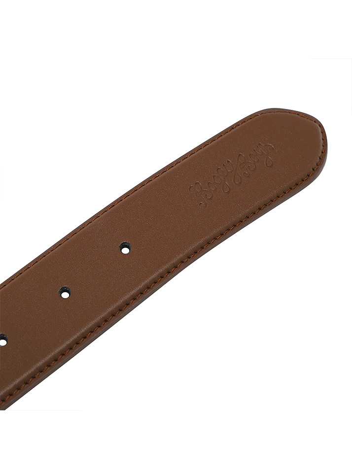 BB HERITAGE MEN LEATHER BELT_BROWN