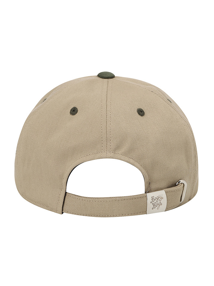 BB COLOR BLOCK UNISEX CAP_BEIGE