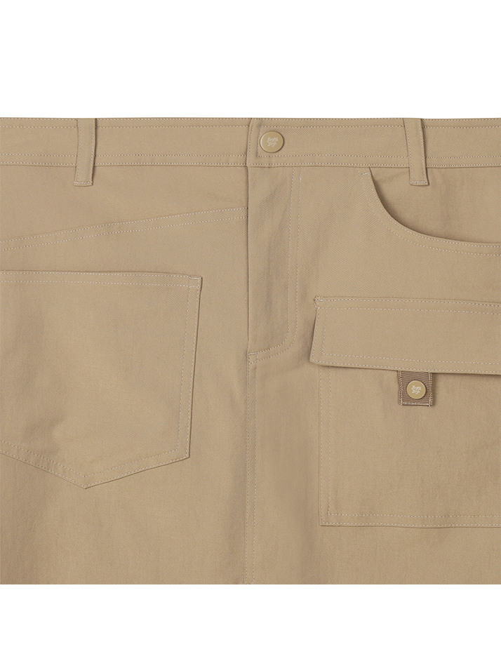 BB H-LINE 4WAY SLIT WOMEN SKIRT_BEIGE