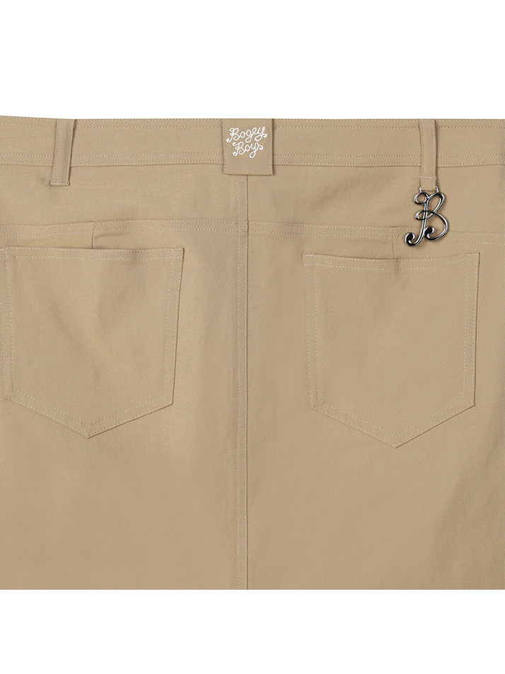 BB H-LINE 4WAY SLIT WOMEN SKIRT_BEIGE