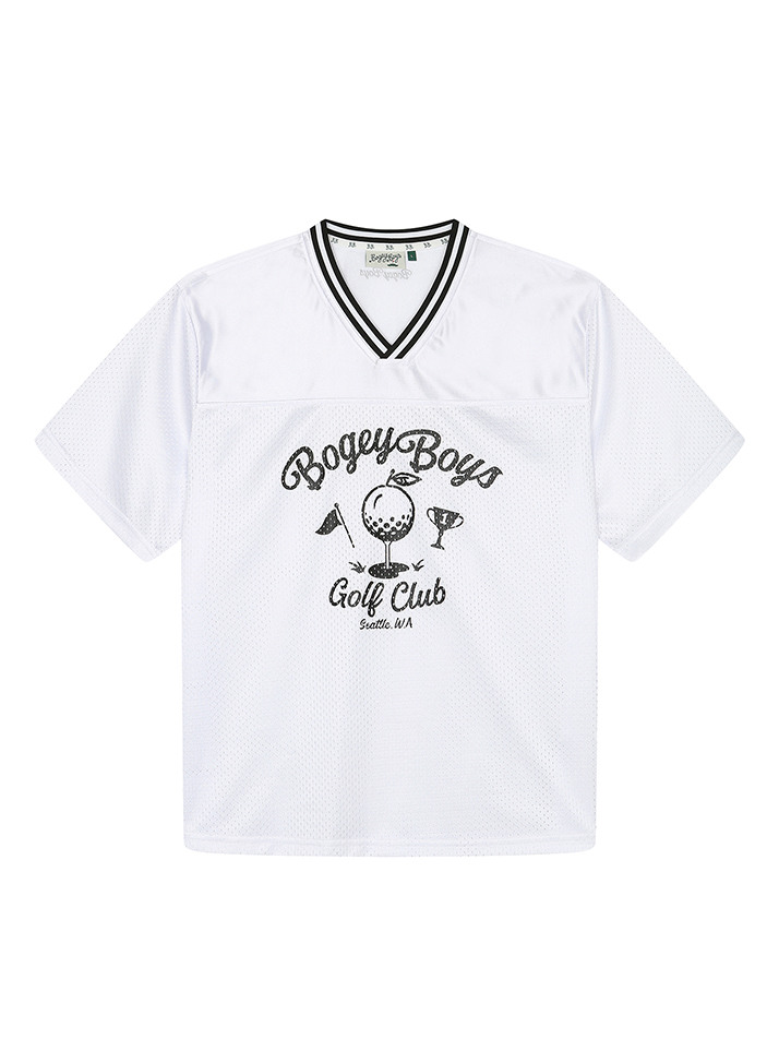 BB SEMI OVER FIT MEN MESH RUGBY T-SHIRT_WHITE