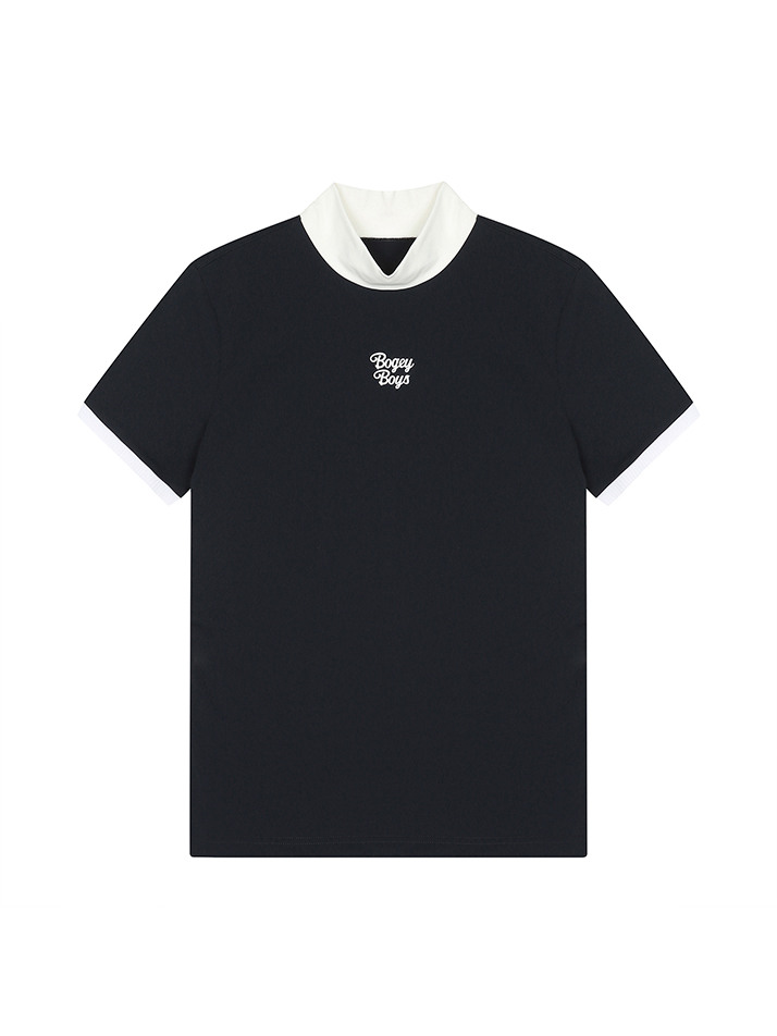 BB SOFT REPEL CROP SHORT SLEEVE WOMEN T-SHIRT_NAVY