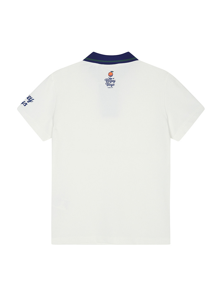 BB COLLAR TIPPNG WOMEN POLO T-SHIRT_WHITE