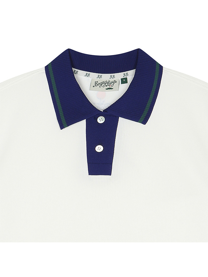 BB COLLAR TIPPNG WOMEN POLO T-SHIRT_WHITE