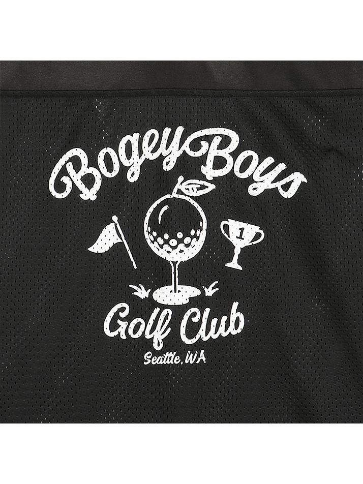 BB SEMI OVER FIT MEN MESH RUGBY T-SHIRT_BLACK