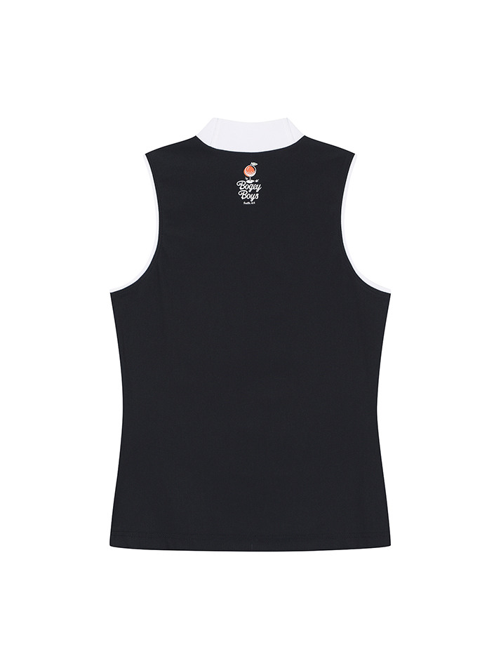 BB SOFT REPEL CROP SLEEVELESS WOMEN T-SHIRT_NAVY