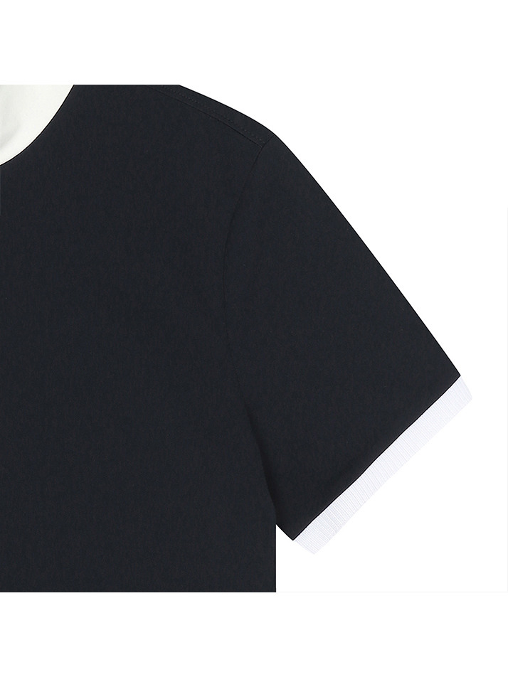 BB SOFT REPEL CROP SHORT SLEEVE WOMEN T-SHIRT_NAVY