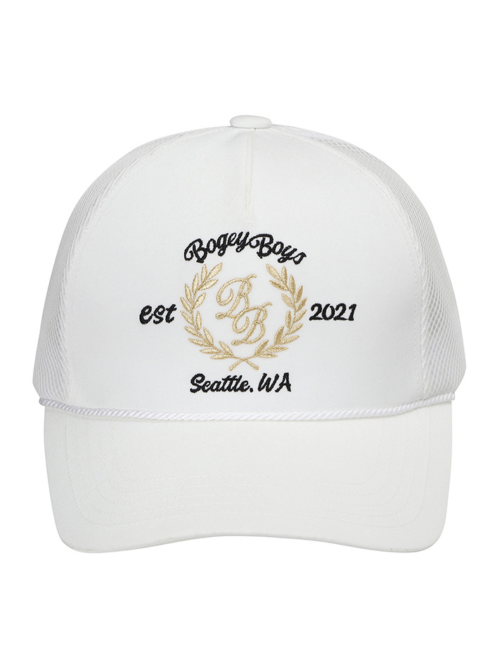 BB VICTOR MEN MESH 5 PANEL CAP_WHITE